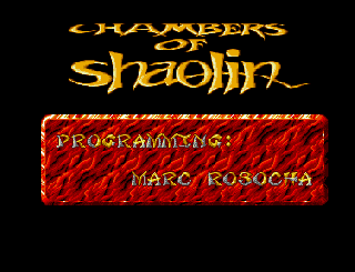 Screenshot Thumbnail / Media File 1 for Chambers of Shaolin (1993)(Unique)[!]